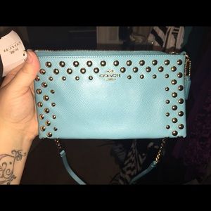 Coach real studded crossbody